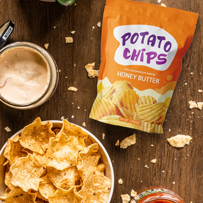 Personalized Stand Up 2oz Compostable Potato Chip Bags