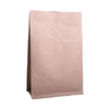 Wholesale Stock 250 Gram Degassing Valve Flat Bottom Brown Paper Coffee Bags
