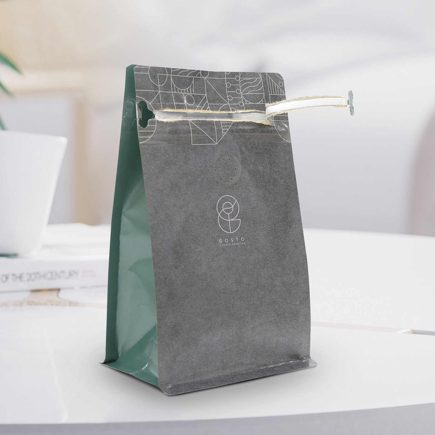 Resealable Ziplock Biodegradable Packaging Bags Square Bottom ...