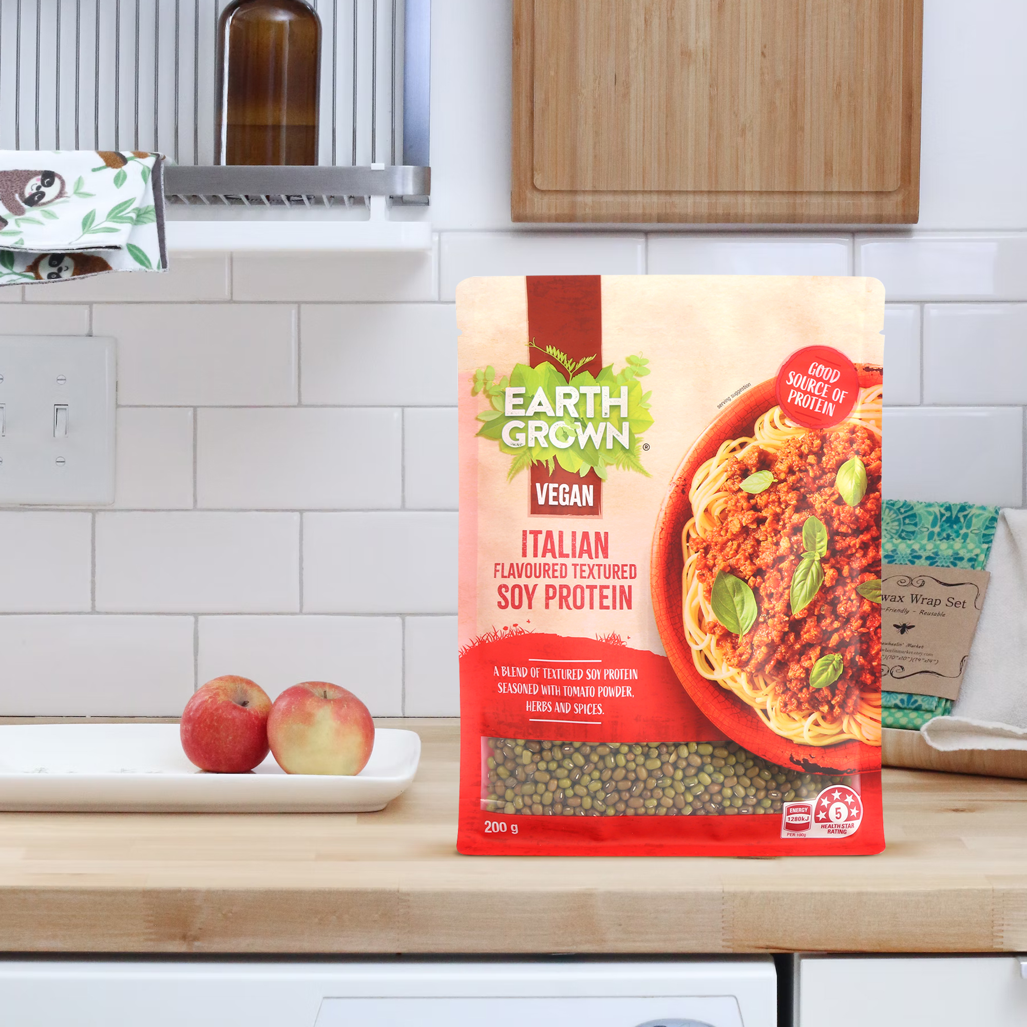 Environmentally Friendly Sustainable Vegan Food Packaging Protein