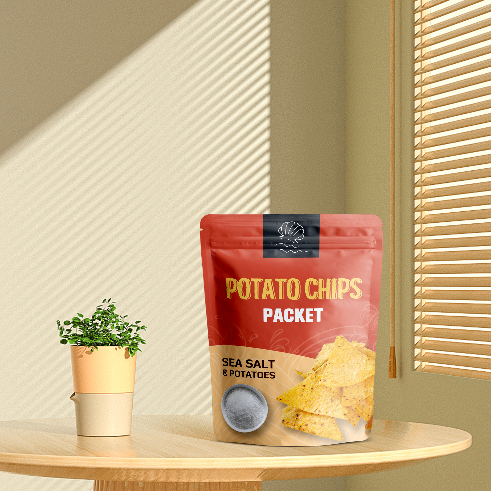 Sustainable Biodegradable Potato Chips Bags